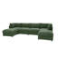 Canapé modulaire de coin avec repose-pieds Annai-1178610131