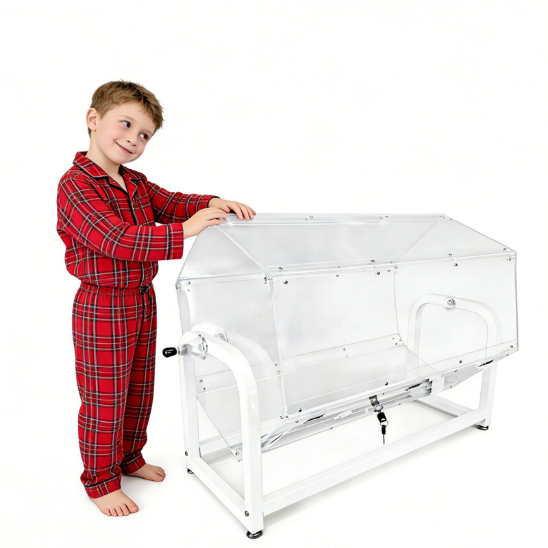 Anka 30 x 18.5 x 20.5 Inches Metal Acrylic Raffle Spinner Drum Raffle Ticket Box for Lottery Games