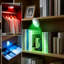 Veilleuse rechargeable sans fil 2,7 pouces RVB, lumière de toilette à capteur de mouvement 8 couleurs, lumière pour couloir, chambre à coucher