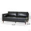 Canapé modulaire en L de 70,75 po avec méridienne moderne, canapé modulaire à 4 places modulaire et fauteuils rembourrés convertibles pour le salon (modulaire)