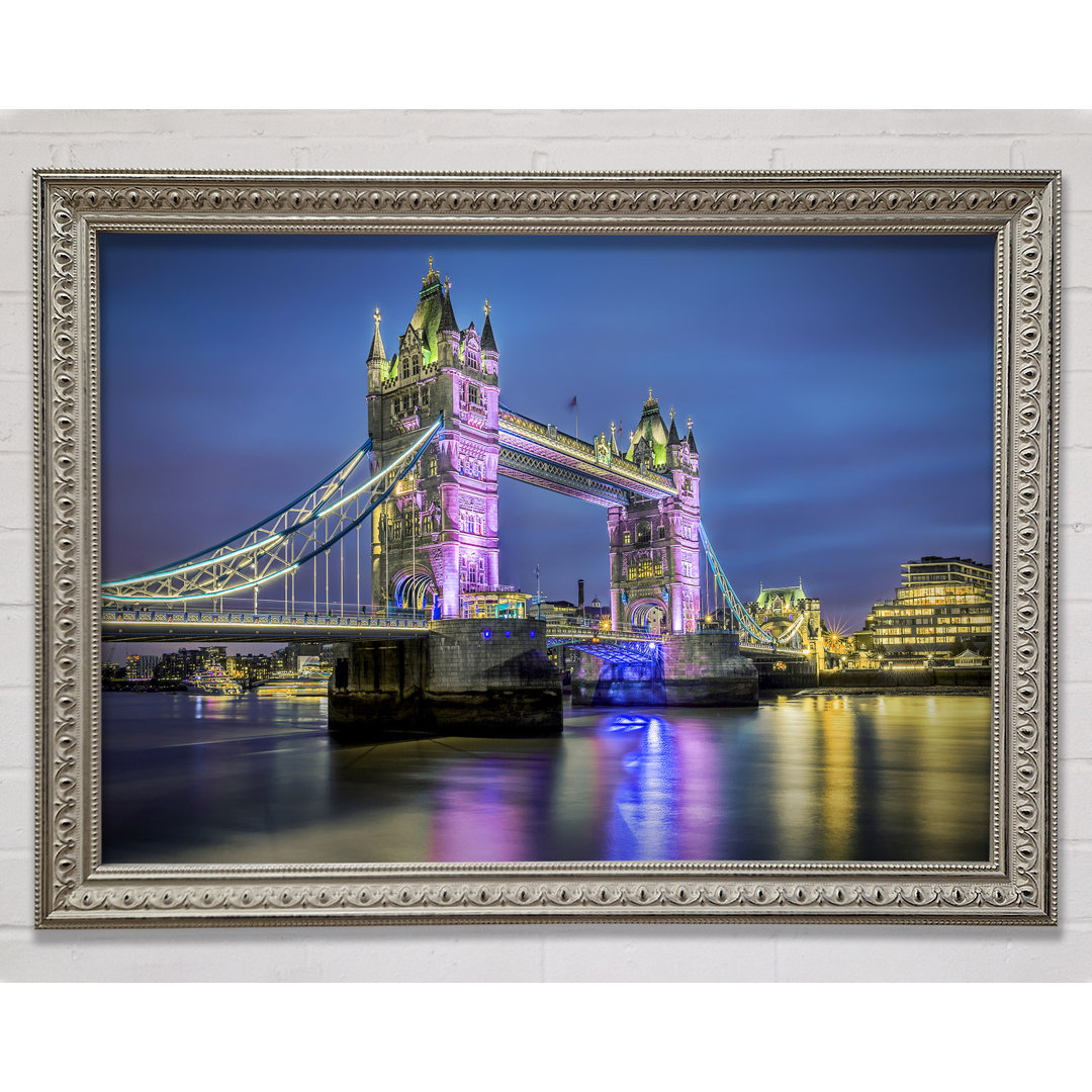 Tower Bridge Pink Glow - Druck