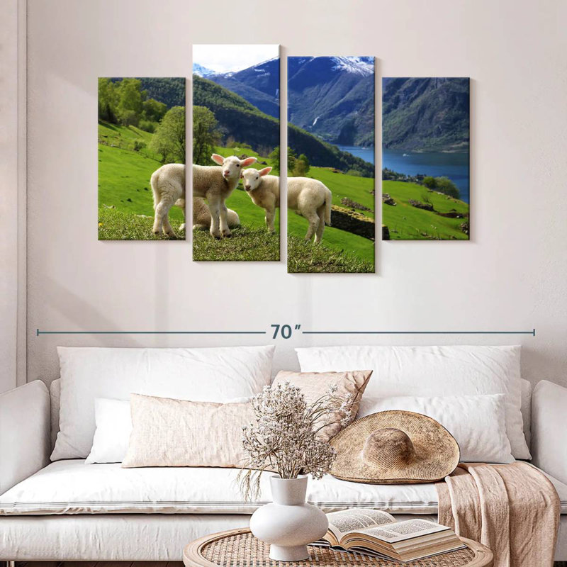 Brampt Norwegian Sheep, 32"H x 52"W