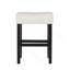 Ensemble de 2 tabourets de bar à hauteur de comptoir sans dossier 26,75 po, beige