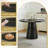42" Marble Dining Table, Round Dining Table With Marble Top, Small Kitchen Table With Wooden Leg, Modern Dining Room Table For 4-6 People, Ideal For Home, Dining Room.-217949892-217949947