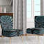 Moorton - Chaise d'appoint et fauteuil rembourrés en velours-1703546491