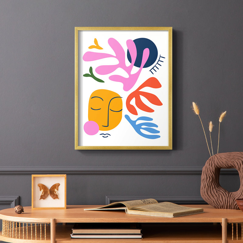 Matisse CDXL, reproduction encadrée - bois massif, H 28 po x l 22 po, Cadre doré simple