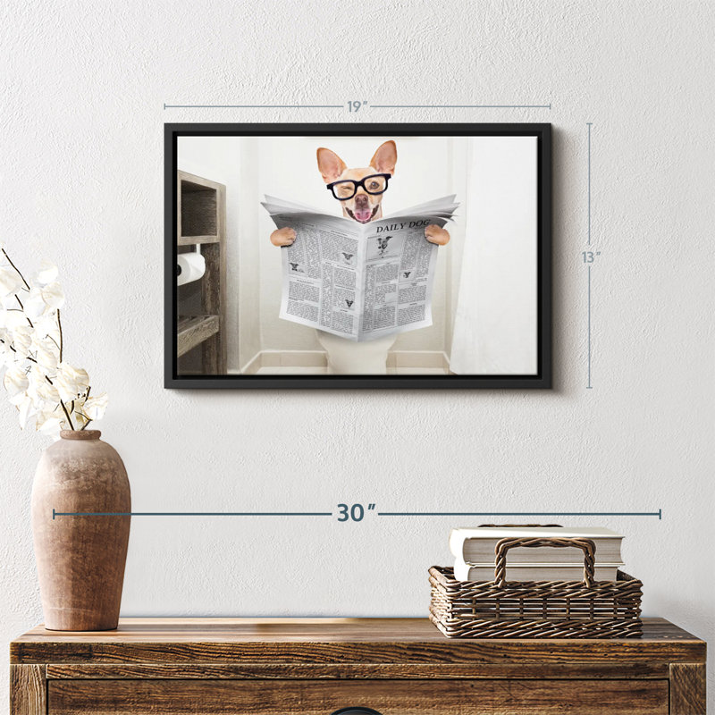 Impression sur toile, "Khendal Chihuahua", H 13 po x l 19 po