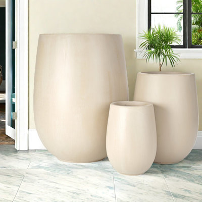 Ensemble de jardinières durables Mgo, conception moderne pour espaces intérieurs et extérieurs