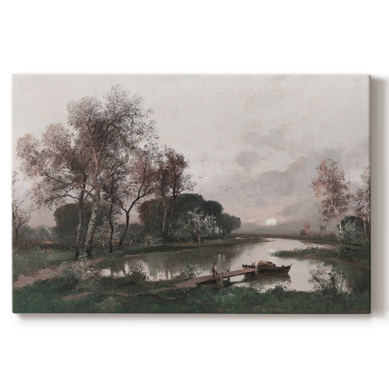 "Vintage Landscape" - CDxxx, reproduction d'art sur toile, H 25 po x l 37 po