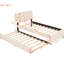 Lit plateforme tapissier avec lit gigogne, lit gigogne polyvalent et confortable, atmosphère classique-786075034-786075032