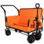Chariot pliant 3-en-1 avec banquette, auvent et rangement