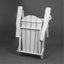 Chaise Adirondack pliante avec porte-gobelet double - Chaise Adirondack en composite avec texture bois - Blanc-880717414