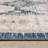 Goulart Textural Distressed Traditional Navy/ Ivory Area Rug-405405652
