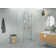 Halo 40 in. x 41 in. x 78 in. 90-degree Fully Frameless Glass Hinged Shower Enclosure