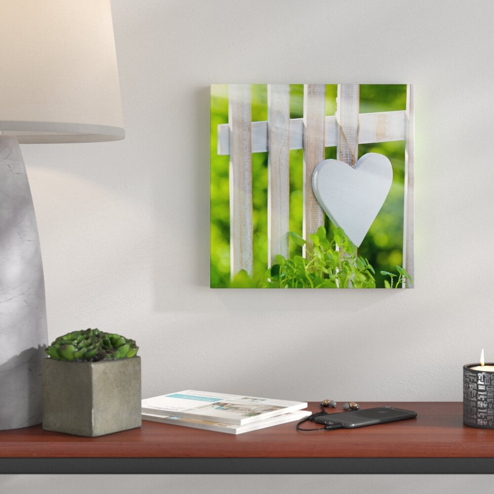 Glasbild Lovely Garden I, Kunstdruck