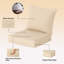 Ensemble de 2 coussins de chaise d'extérieur / intérieur à assise profonde 22 "x 24" (conception résistante à l'eau)-128973017