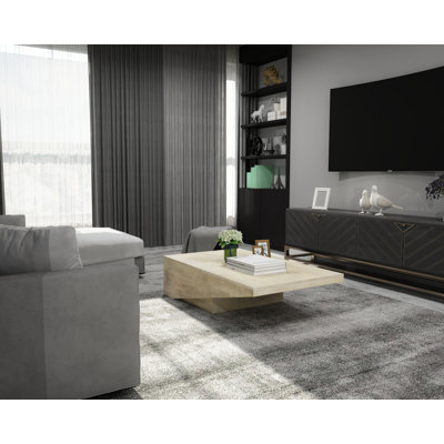 Table basse moderne en bois massif Aracena