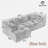 Full-compressed Sofa Modular Sofa Couch With Deep Seating, Two Side Pockets, Three Square Pillows, 2 Cylindrical Pillows And Tufted Design-1365638415