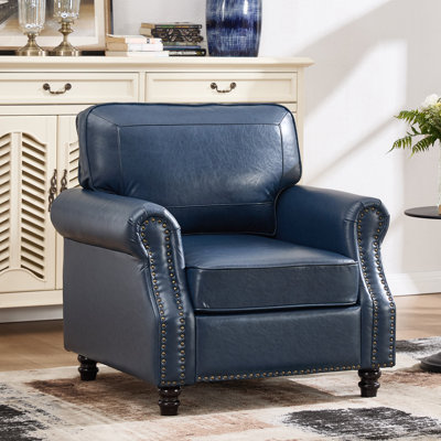 Fauteuil rembourré rembourré en similicuir rembourré