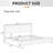 Wooden Platform Bed Frame with Headboard, Solid Pine Construction-1833855657-1833855701