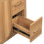 Meuble-lavabo de 36 po en bois avec cadre en bois massif, 2 portes à fermeture douce, 3 tiroirs à fermeture douce, tablette réglable, armoire de rangement moderne pour les petites salles de bain