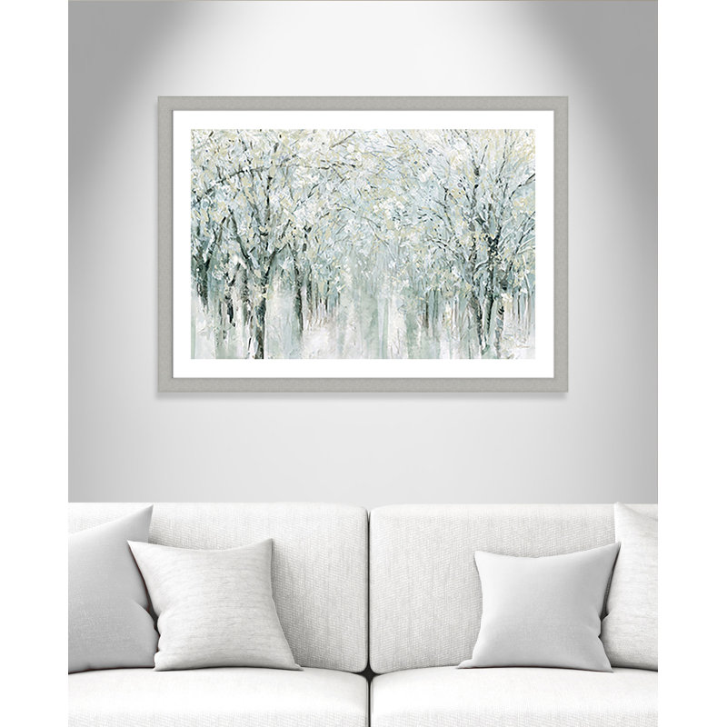 Braeswood Winter Mist - reproduction d'art sur papier encadrée