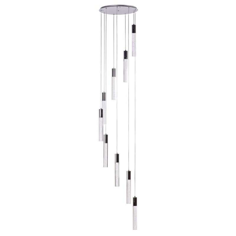 Lustre cylindrique à DEL 9 lumières Hopwood
