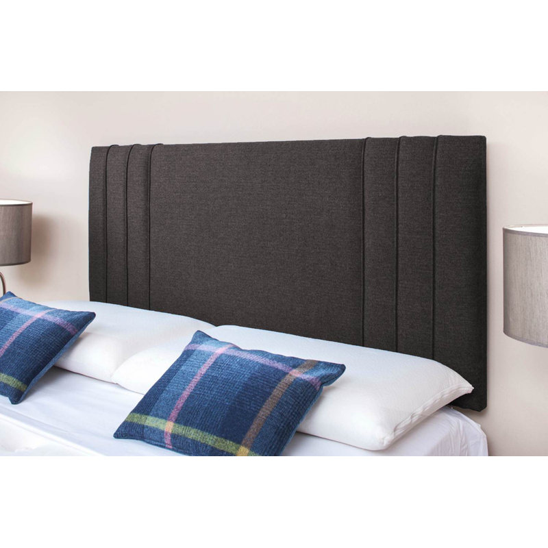 Erial Upholstered Headboard, Charcoal, Small Double (4')