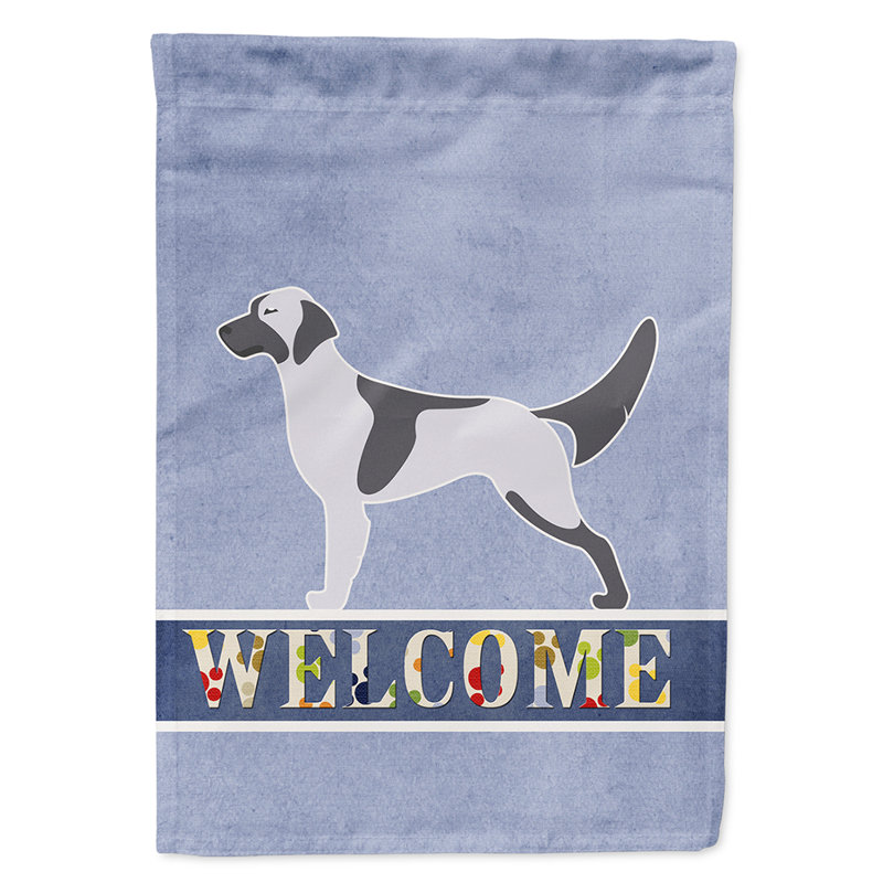 Polyester 2 côtés 40 x 28 po welcome drapeau maison, Setter anglais