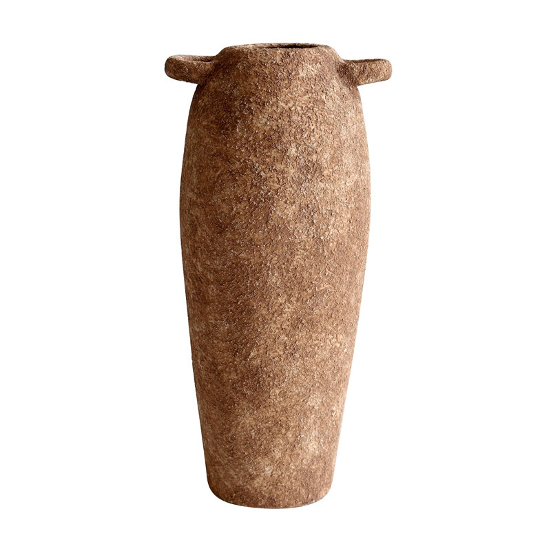 Vase étroit en faïence