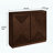 Mid Century Modern V-Shape Fluted Sideboard with Outlet Holes – Dark Walnut-1436042339