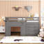 Lit mezzanine simple avec armoire et tablette-1609826489
