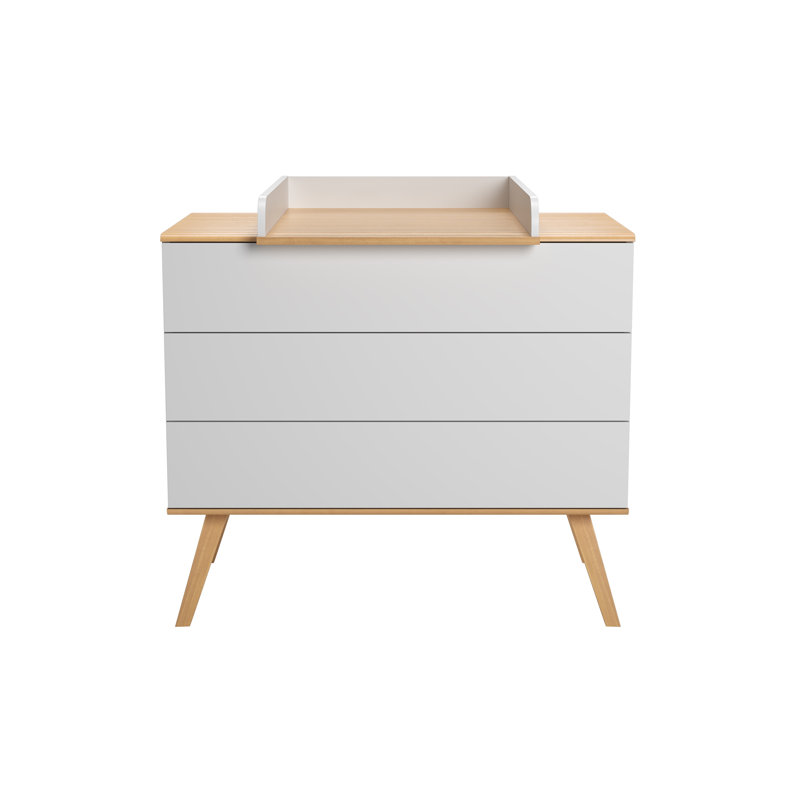 Horta Kids 3 - Drawer Dresser, White/Oak