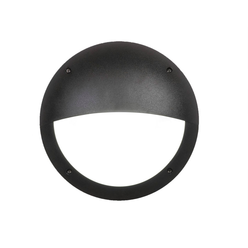 Telly Outdoor Bulkhead Light, Incandescent, Black
