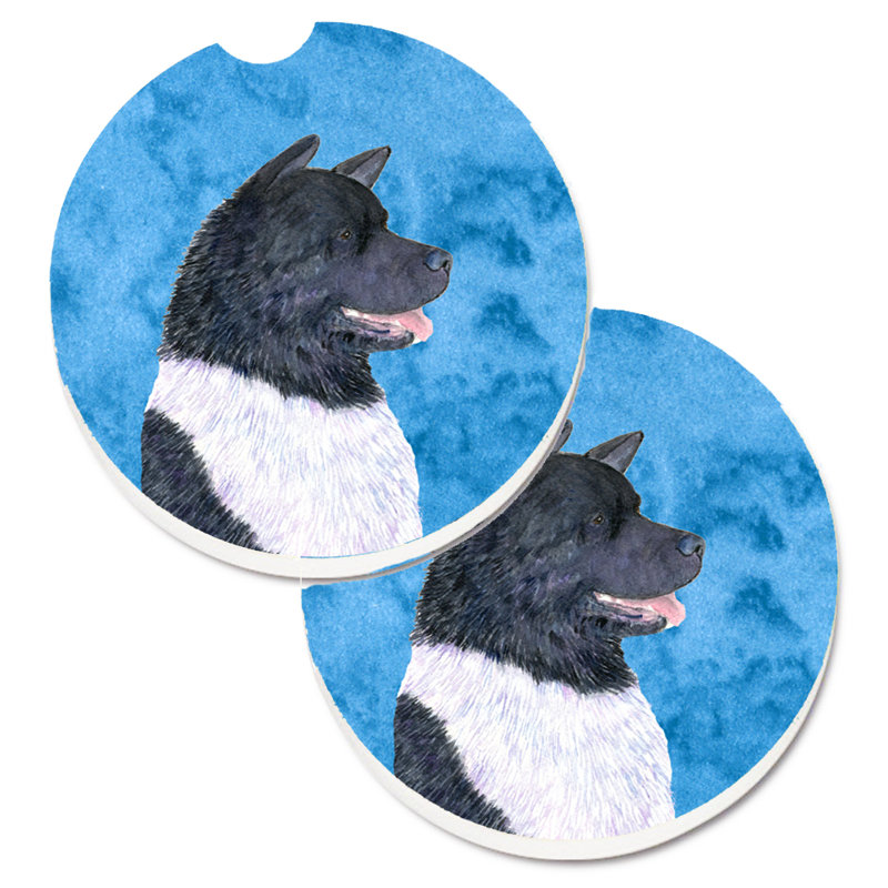 Sous-verre barbu collie voiture, Akita