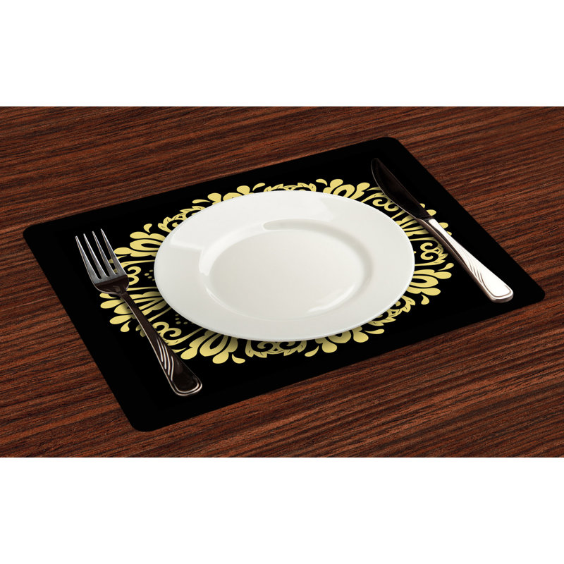 Polyester Abstract Rectangle Placemat