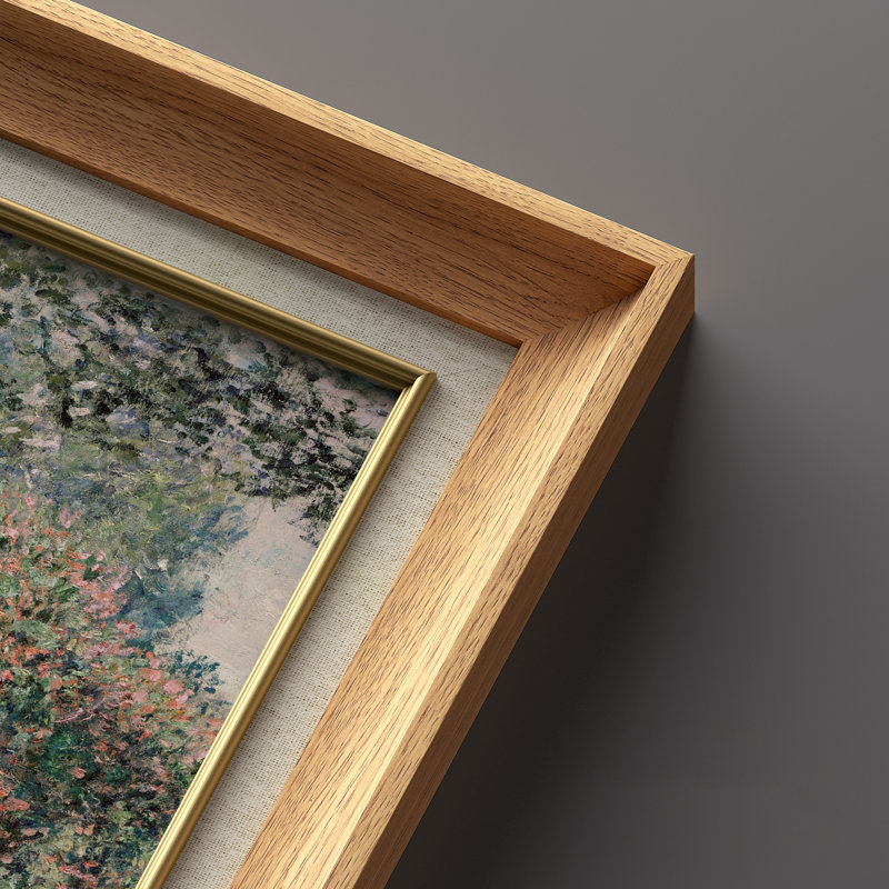 Set of 2 Premium Framed Art Artworks on Premium Canvas with 26"x36" Frame, Natural