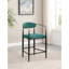 Chaise de comptoir rembourrée en tissu vert Renfroe (sans la table)-1908334480-1908334482