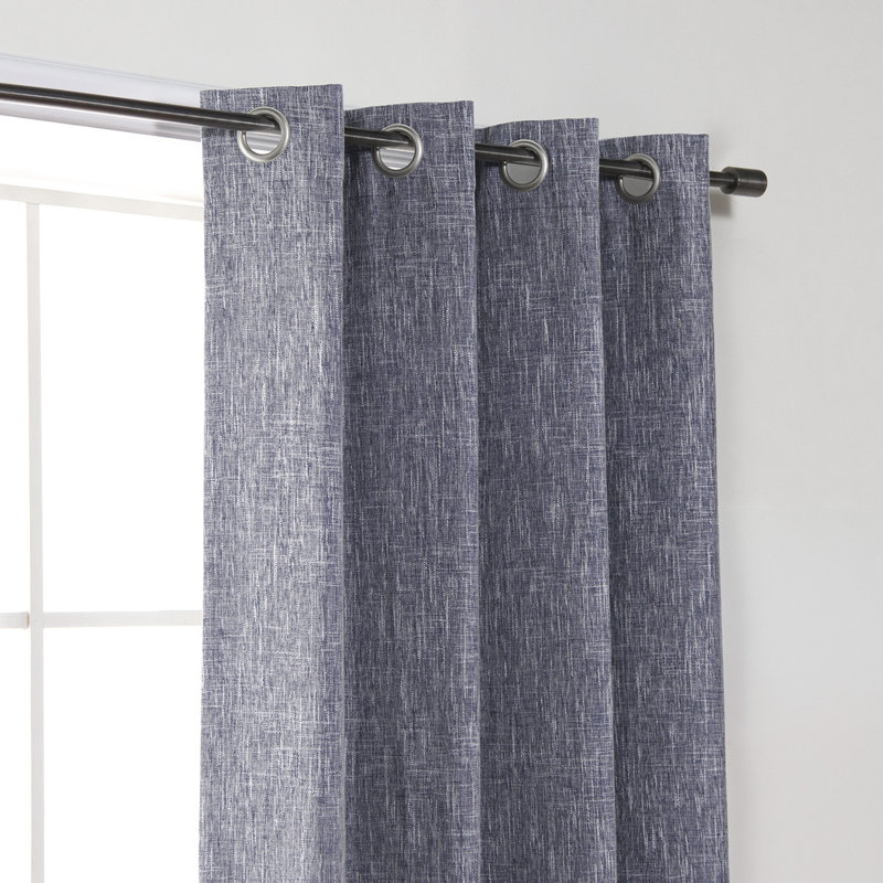 Spates Blackout Curtain Panel Pair, 52" W x 63" L, Indigo