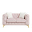 61,25 - Canapé Chesterfield rose pour le salon
