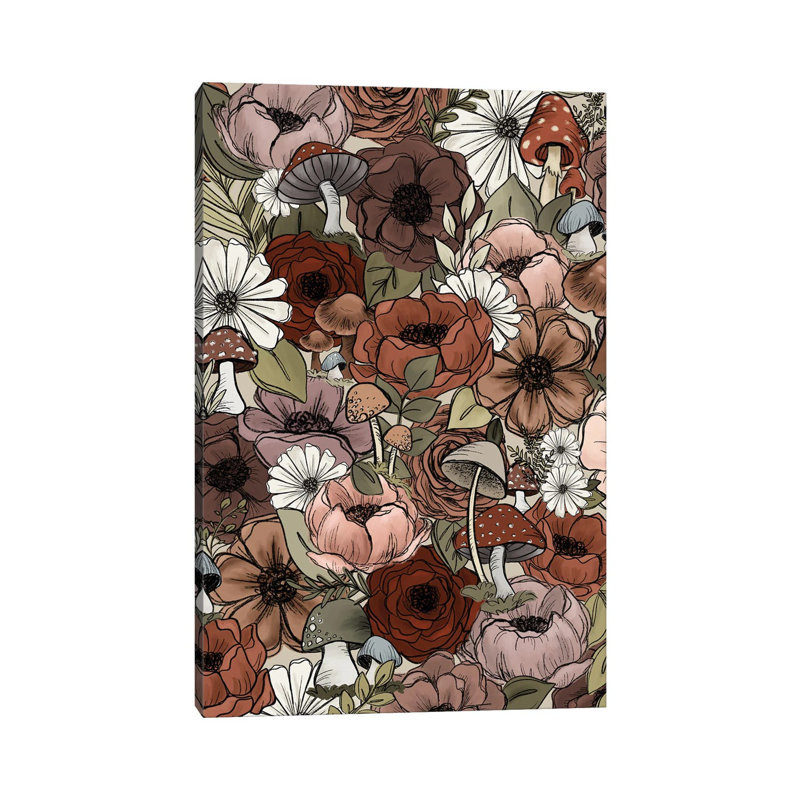 Forest Florals by Katie Bryant - Wrapped Canvas Gallery-Wrapped Canvas Giclée, 20.32 cm H x 30.48 cm W