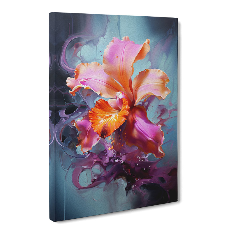Orchid Flower - Wrapped Canvas Print, 60cm H x 40cm W x 3cm D