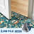 5x7 Washable Area Rug, Non-Slip Low Pile Rug with Butterfly Floral, Stain Resistance Carpet for Living Room, Bedroom, Dining Room, Dark Green-129505799