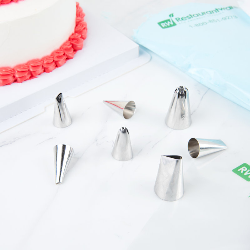 Pointe de glaçage pour restaurant, 1 pointe de passepoil réutilisable - # 69, résistante aux bosses, pointe de gâteau en acier inoxydable, va au lave-vaisselle, décore des petits gâteaux, des gâteaux ou des biscuits