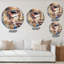 Portrait d'une jeune femme IV - Horloge murale contemporaine-59913704