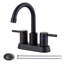 Robinet de lavabo de salle de bain à poignée double 4 po Modern-134511596