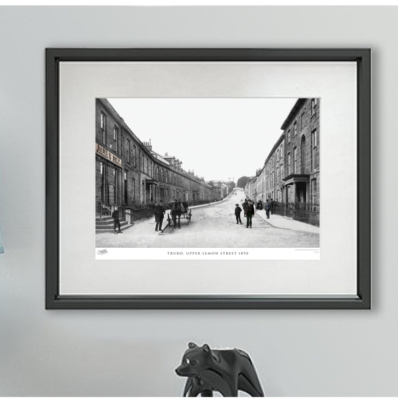Truro, Upper Lemon Street 1890 by Francis Frith - Single Picture Frame Print, 28cm H x 36cm W x 2.3cm D