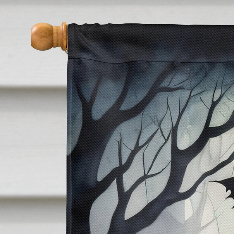 Double Sided 40 in. H x 28 in. W Polyester Halloween House Flag