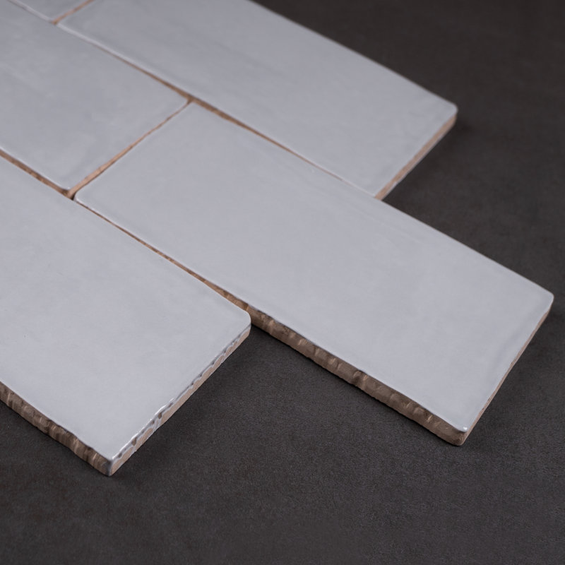 New Country 3" X 6" Ceramic Subway Wall Tile, Ceniza Gray