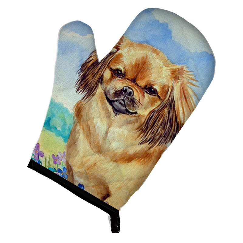 Caroline's Treasures Tibetan Spaniel Polyester Oven Mitt